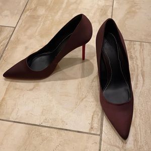 Zara satin pumps